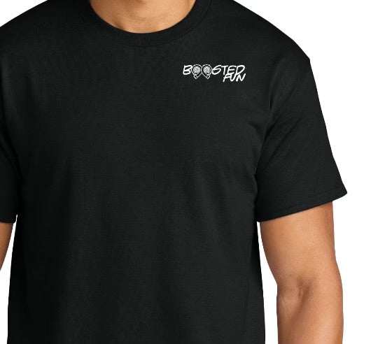 Boosted or NA black t shirt