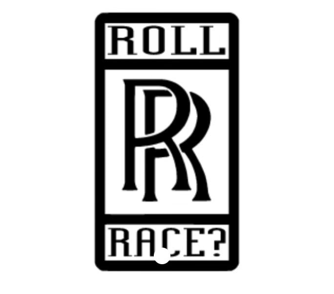 Rolls race sticker